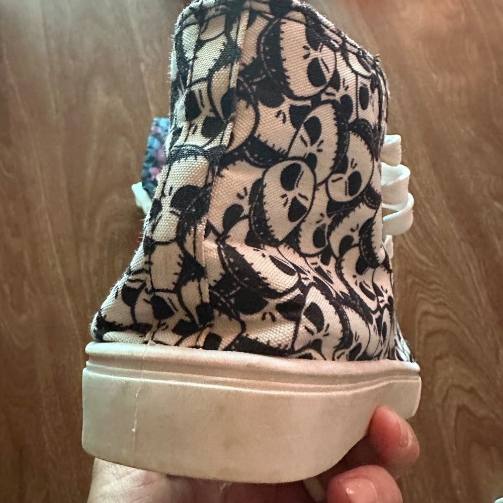 Disney Nightmare Before Christmas Jack Skeleton High Top Sneakers Size 8 - Picture 4 of 12